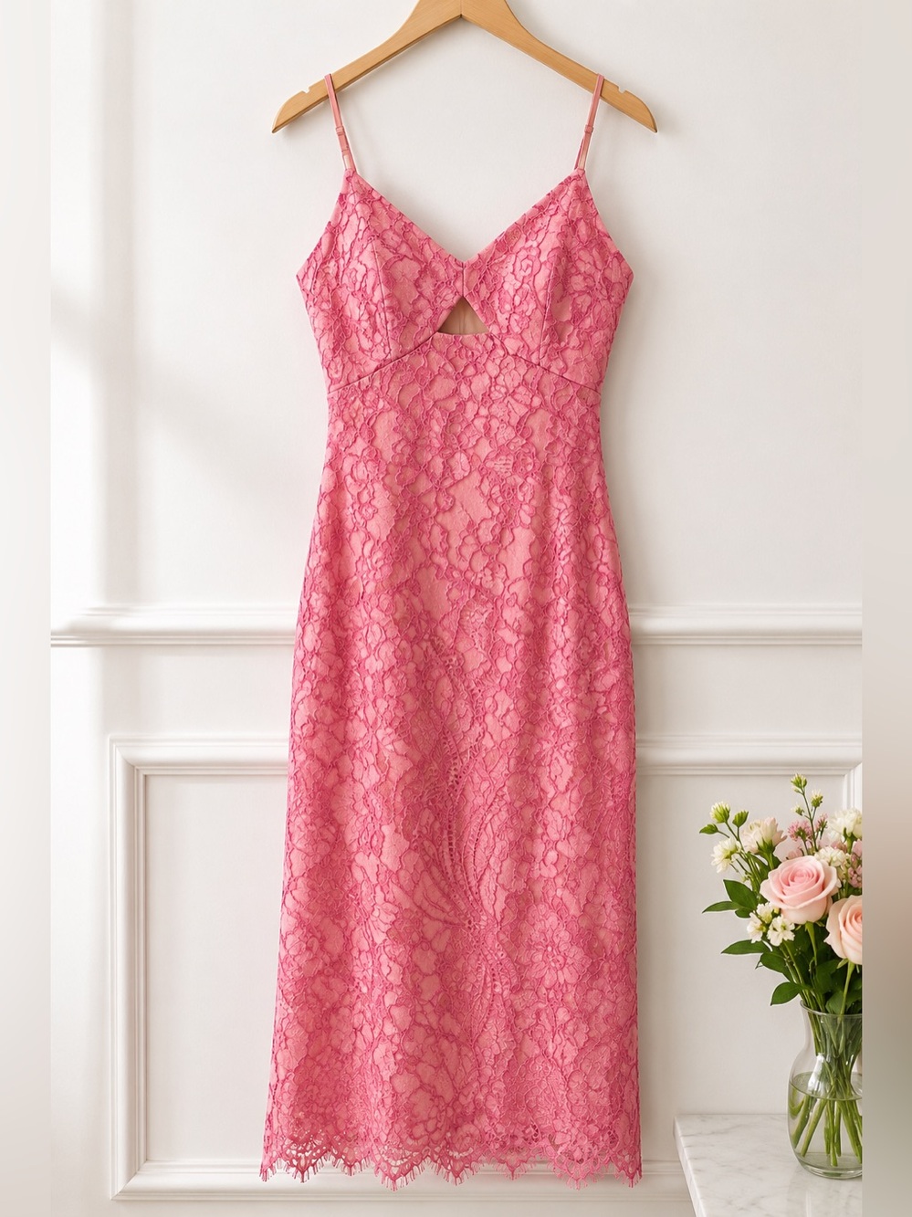 Guess Pink Lace Chemise